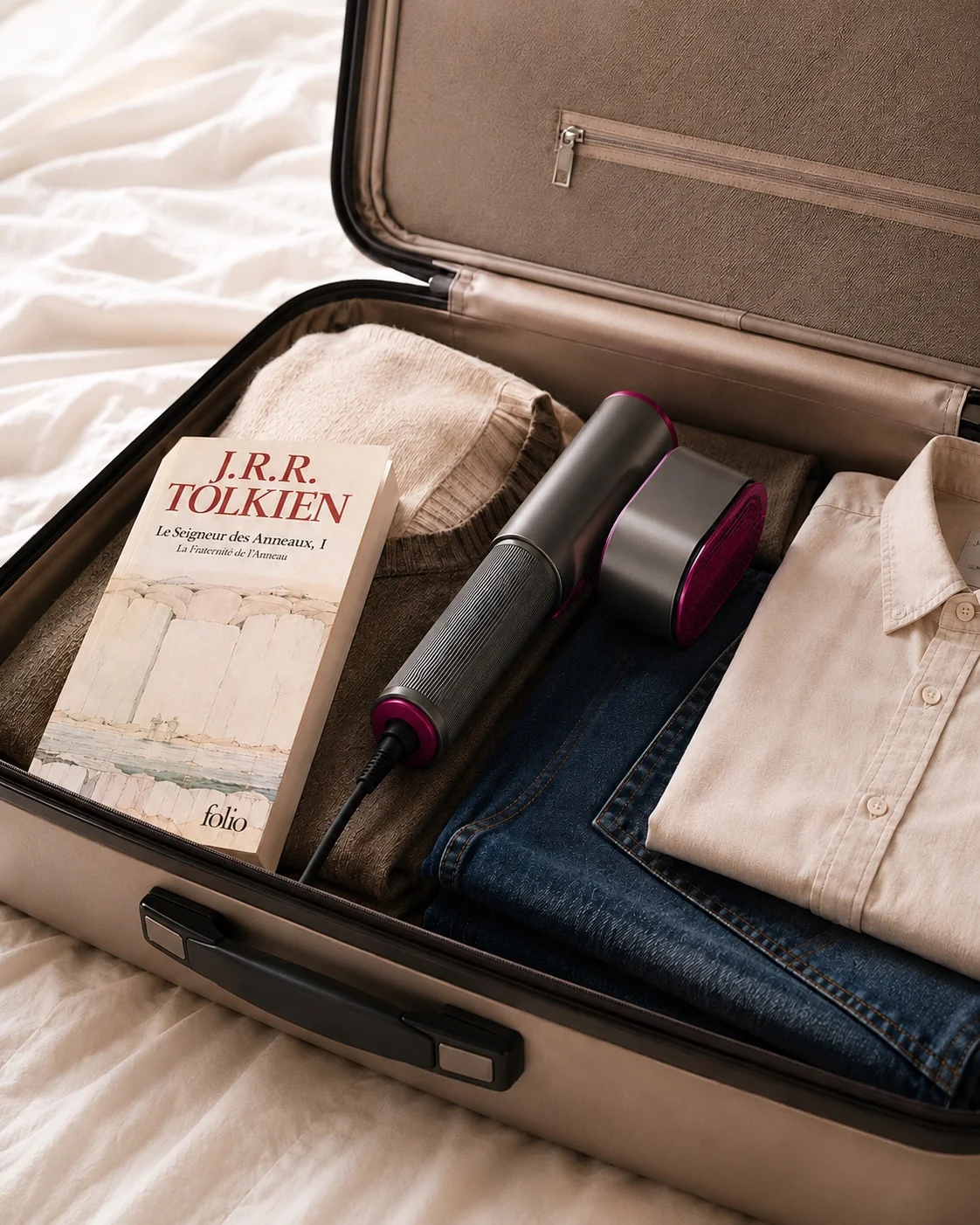 Défroisseur vapeur Clynea S1 en voyage avec valise
